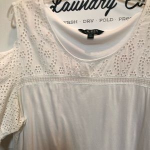 Ralph Lauren top with cut out sleeves. Size xxl